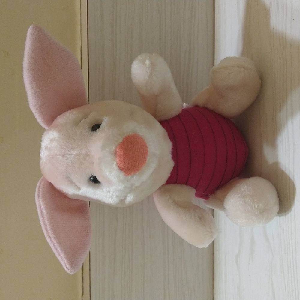 Vintage 1991 Disney Sears Piglet 6" Plush Doll